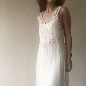 Embroidered Lace Bohemian Dress